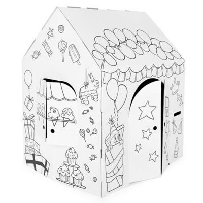 Easy Playhouse Birthday - Kids Art & Craft Cardboard Fort