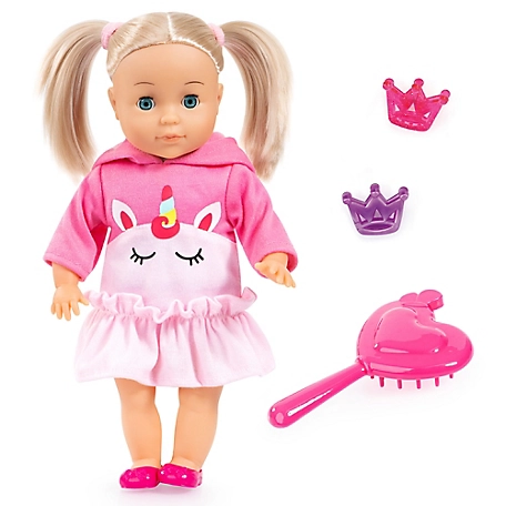 Bayer Design Charlene Little Lover Doll - 13 in. Pink Unicorn Top