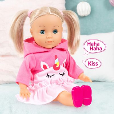 Image showing  Charlene Little Lover Doll - 13 in. Pink Unicorn Top