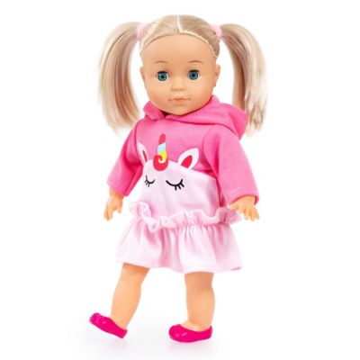 Image showing  Charlene Little Lover Doll - 13 in. Pink Unicorn Top