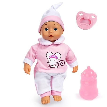 Bayer Design Interactive Baby Doll - 14 in. Pink Mouse