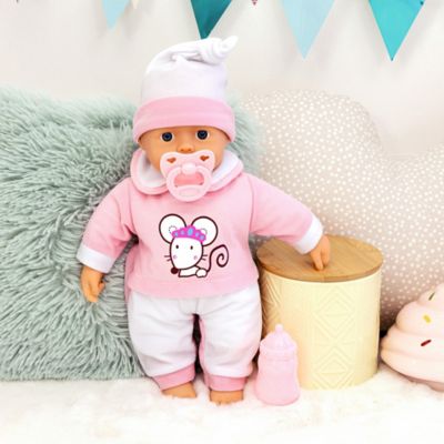 Image showing  Interactive Baby Doll - 14 in. Pink Mouse