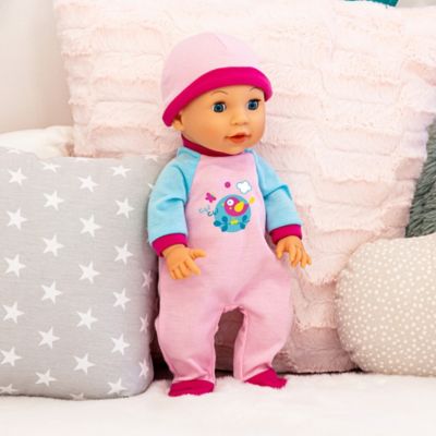 Image showing  Bouncy Baby Doll - 15 in. Bird Pink & Blue
