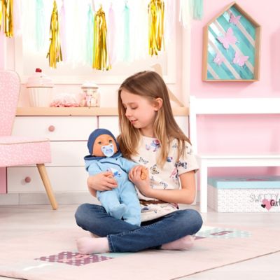 Image showing  Hello Baby Boy Doll - 18 in. Blue Boat Design