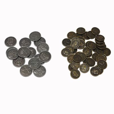 Thunderworks Games Roll Player: Metal Coins - Premium Game Accessory