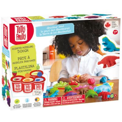 Tutti Frutti Dinosaur Land Dough Kit - Scented Modeling Dough Craft Kit, Kids Age 3+