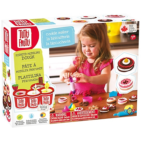 Tutti Frutti Cookie Maker Dough Kit - Scented Modeling Dough Craft Kit, Kids Age 3+