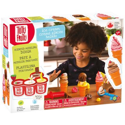 Tutti Frutti Ice Cream Dough Kit - Scented Modeling Dough Craft Kit, Kids Ages 3+