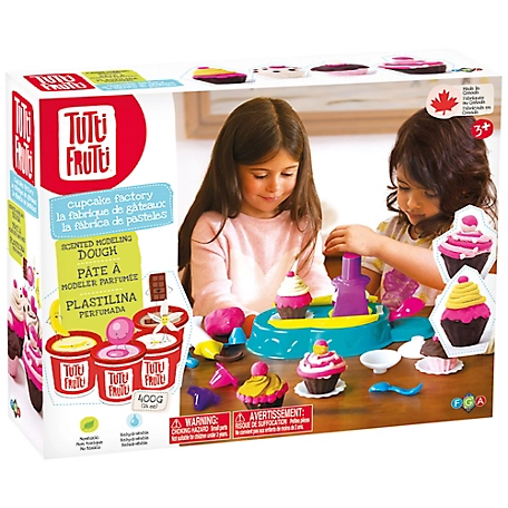 Tutti Frutti Cupcakes Factory Dough Kit - Scented Modeling Dough Kit, Kids Age 3+