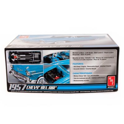 Image showing 2 th AMT 1:25 Scale Model Kit - 1957 Chevy Bel Air - 70+ Parts