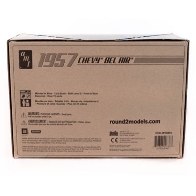 Image showing 4 th AMT 1:25 Scale Model Kit - 1957 Chevy Bel Air - 70+ Parts