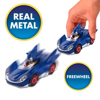 Image showing  NKOK Sonic & Sega All-Stars Racing: Sonic With Speed Star - Diecast Metal Race Car