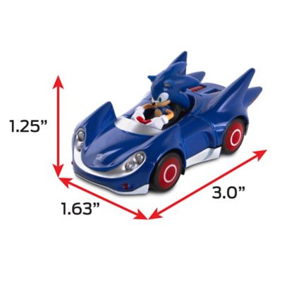Image showing  NKOK Sonic & Sega All-Stars Racing: Sonic With Speed Star - Diecast Metal Race Car