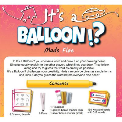 Image showing  It's A Balloon - Word Guessing Drawing Game, Ages 8+, 3-8 Players