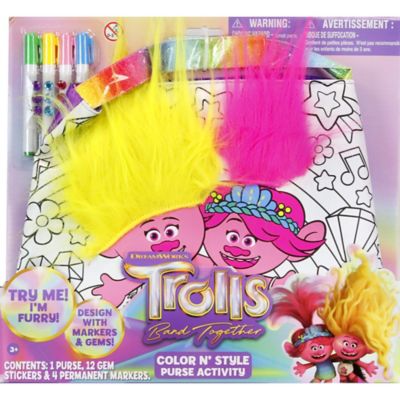 Trolls Tara Toy: Band Together Color N' Style Purse Activity
