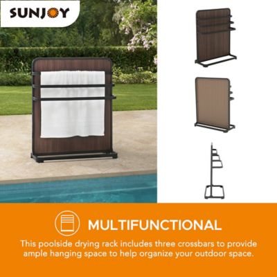 Image showing 6 th Sunjoy Poolside Stenton Towel Stand