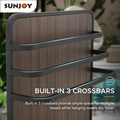 Image showing 7 th Sunjoy Poolside Stenton Towel Stand