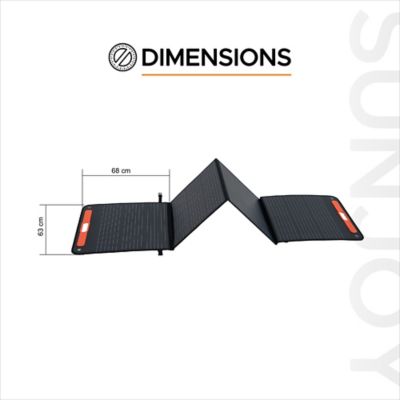 Image showing  226W Portable Solar Panel Kit Folding