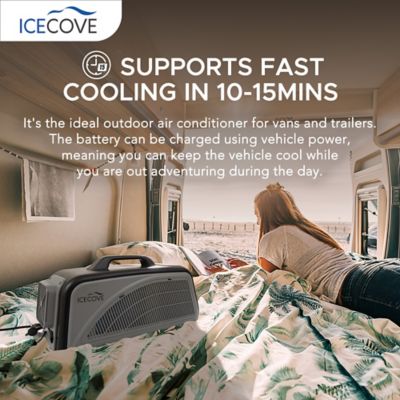Image showing 9 th IceCove Portable Air Conditioner with 1 Battery, Grey
