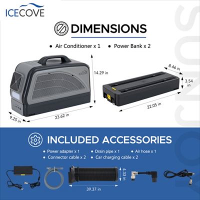 Image showing  1 Portable Air Conditioner + 2 Power Bank