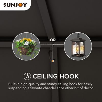 Image showing  Steel Gazebo with 2-Tier Hip Roof Hardtop