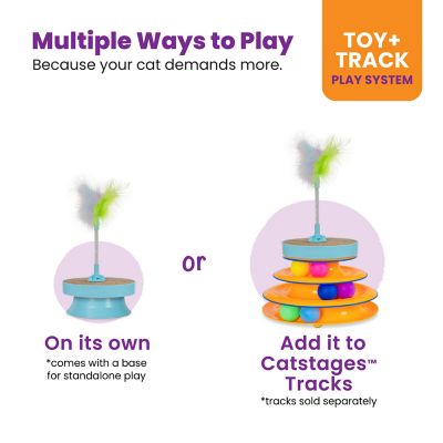 Image showing  2-in-1 Track Topper Scratch & Bat Toy