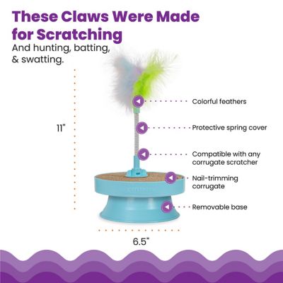 Image showing 5 th Catstages 2-in-1 Track Topper Scratch & Bat Toy
