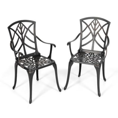 Nuu Garden Outdoor 2 pc. Aluminum Patio Chairs