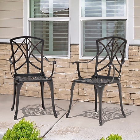 Nuu Garden Outdoor 2 pc. Aluminum Patio Chairs