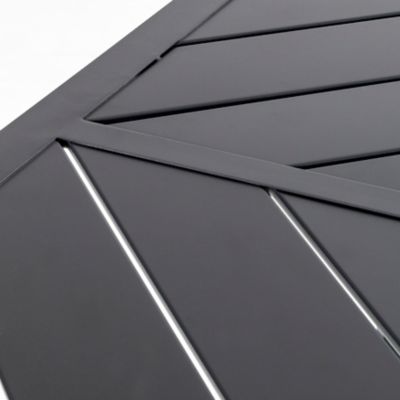 Image showing 9 th Nuu Garden 61 in. Outdoor Rectangular Patio Dining Table with Splice Tabletop for 6 People