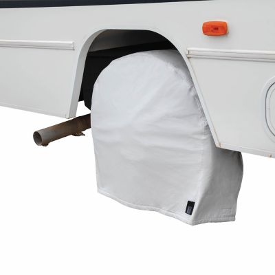 Modern Leisure Sport RV Wheel Covers, 2-Pack, 24-27 in. White