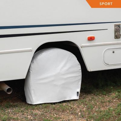 Image showing  Sport RV Wheel Covers, 2-Pack, 27-30 in. White