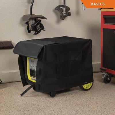 Image showing  Basics Outdoor Generator Cover, 32 in. L x 24 in. W x 24 in. H, Black