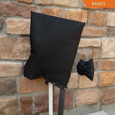 Image showing  Basics Outdoor Sprinkler Backflow Preventer Cover, 30 in. L x 26 in. H, Black