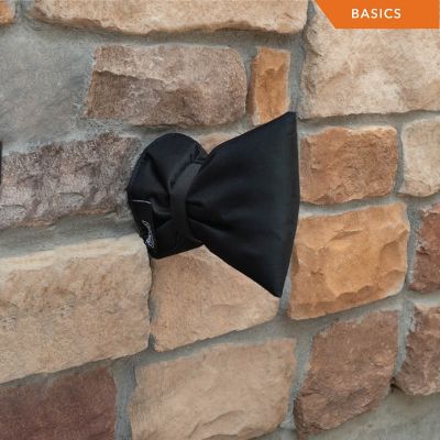Image showing  Basics Outdoor Faucet Cover, 8 in. L x 5.5 in. H, 2-Pack, Black