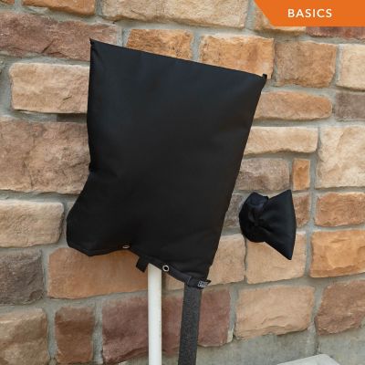 Image showing  Basics Outdoor Faucet Cover, 8 in. L x 5.5 in. H, 2-Pack, Black