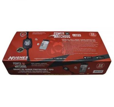 Image showing 7 th Hughes Autoformers 50A Portable Surge Protector with Emergency Power Off