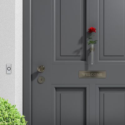 Image showing  Contemporary Non-lit Pushbutton Doorbell