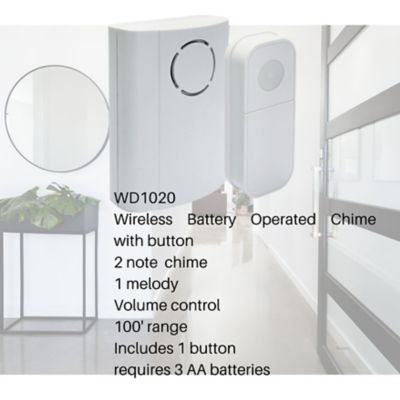 Image showing  Wireless Contemporary Door Bell Chime with Button
