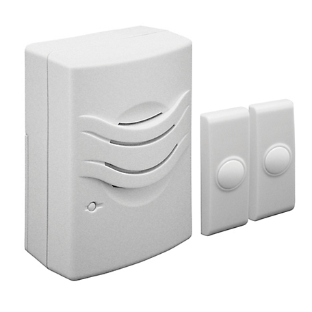 IQ America Wireless 2-Tone Basic Plug-in Doorbell with 2 Pushbuttons