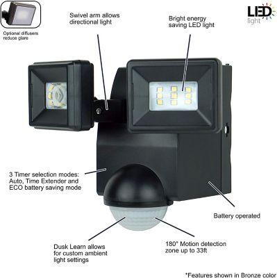 Image showing  Motion Security Light 700 Lumen, Bronze