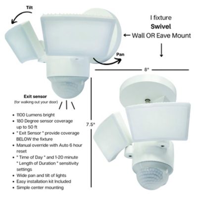 Image showing  Motion Security Light 1100 Lumen, White