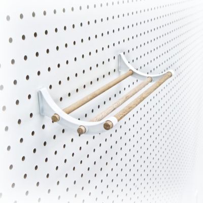 Image showing  Pegboard Accessory Hook for Hook and Dowel Organizer Storage, 10 pk., White