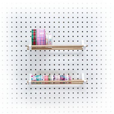 Image showing  Pegboard Accessory Hook for Hook and Dowel Organizer Storage, 10 pk., White