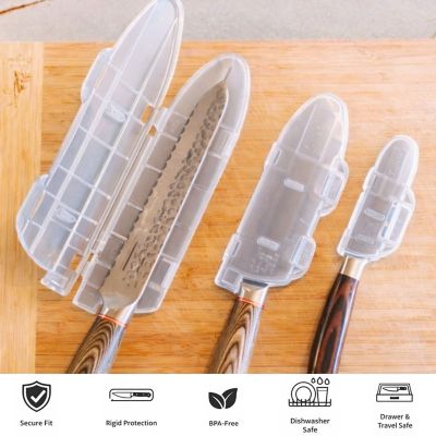 Image showing  Knife Blade Cutlery Protective Cover, 6 in. Clear