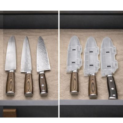 Image showing 5 th BladeGuard Knife Blade Cutlery Protective Cover, 6 in. Clear