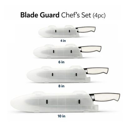 Image showing  Secure Knife Blade Edge Protection Cover, Sheath 4 pk. Set