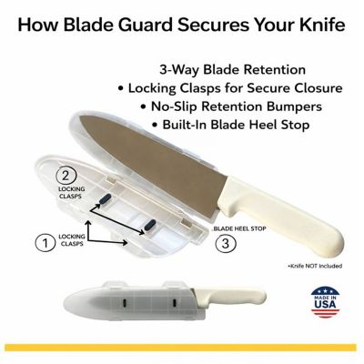 Image showing  Secure Knife Blade Edge Protection Cover, Sheath 4 pk. Set