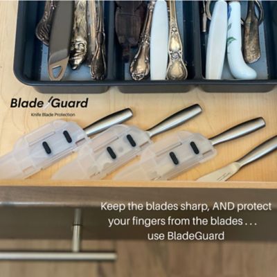 Image showing 5 th BladeGuard Blade Guard Secure Knife Blade Protection, BPA-Free 4 in. Grey