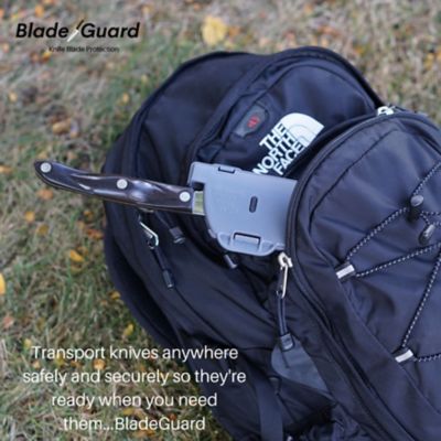 Image showing 7 th BladeGuard Blade Guard Secure Knife Blade Protection, BPA-Free 4 in. Grey